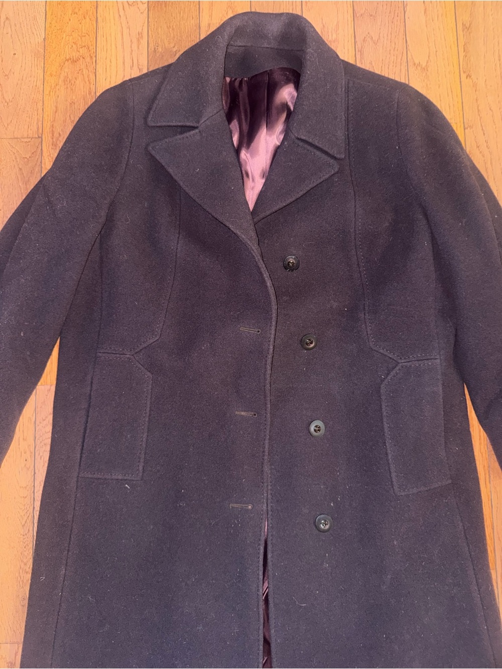 Women's Brown Trench Coat - Classic Slouchy Style Pure Virgin Wool